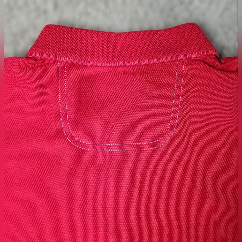 Tommy Bahama Medium Red Supima Cotton Polo Island Zone Shirt Quiet Luxury - Picture 5 of 11